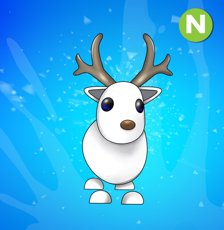 Neon Arctic Reindeer