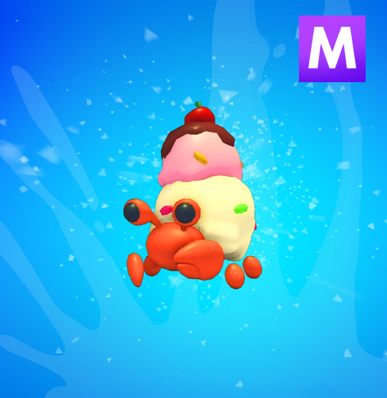 Mega Ice Cream Hermit Crab
