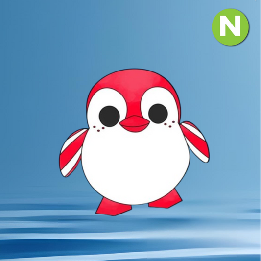 Neon Peppermint Penguin